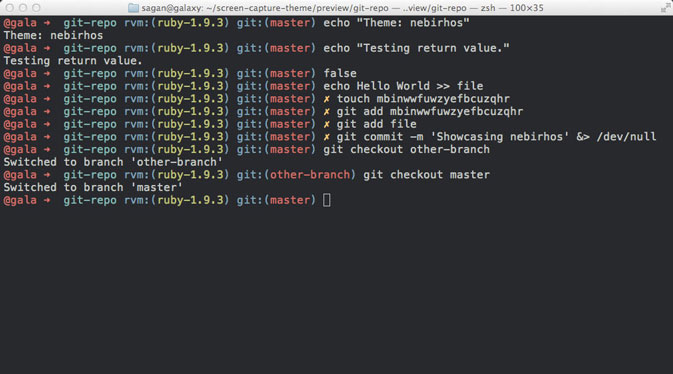 Image: Customised oh-my-zsh