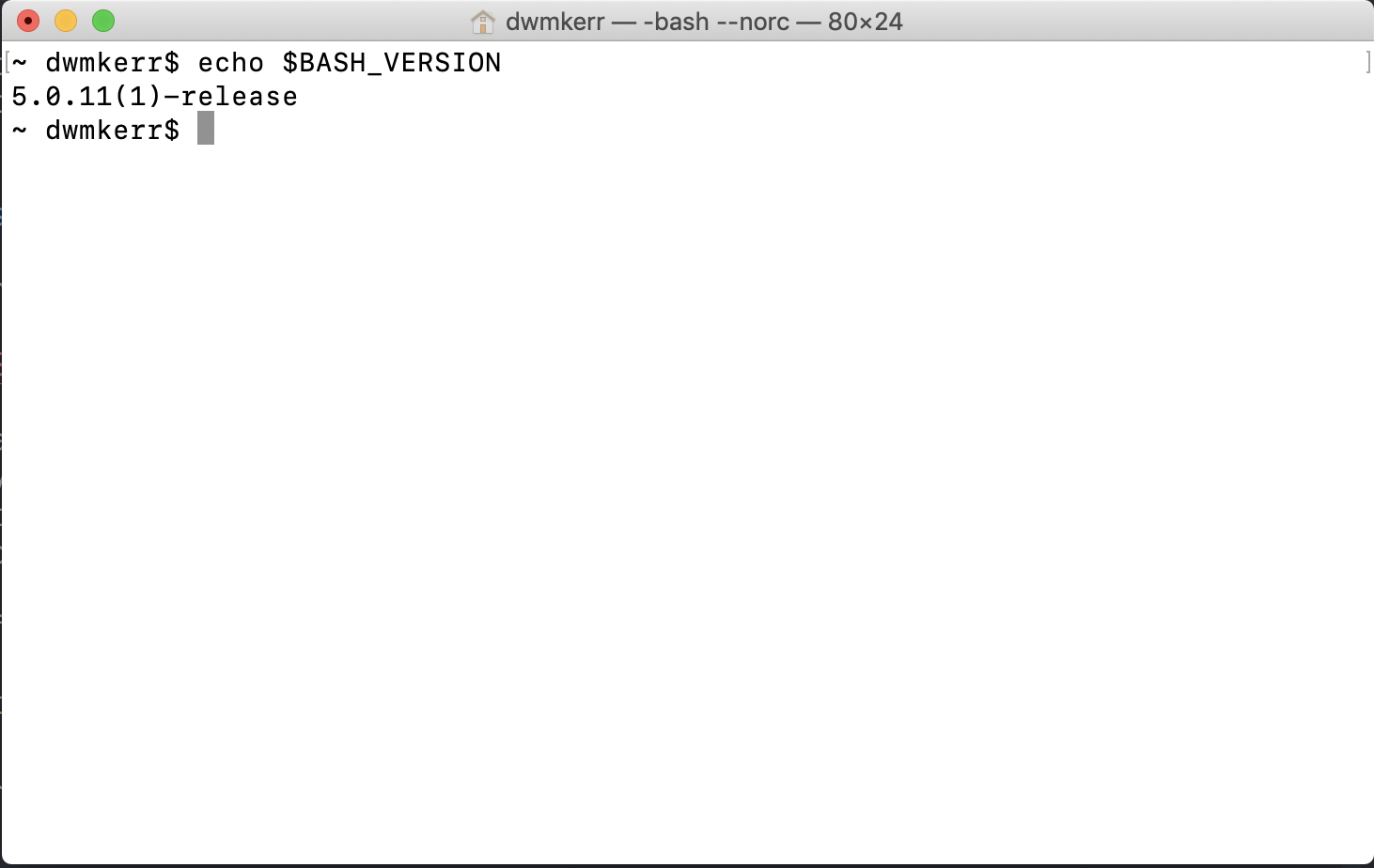 Screenshot: OSX Installation