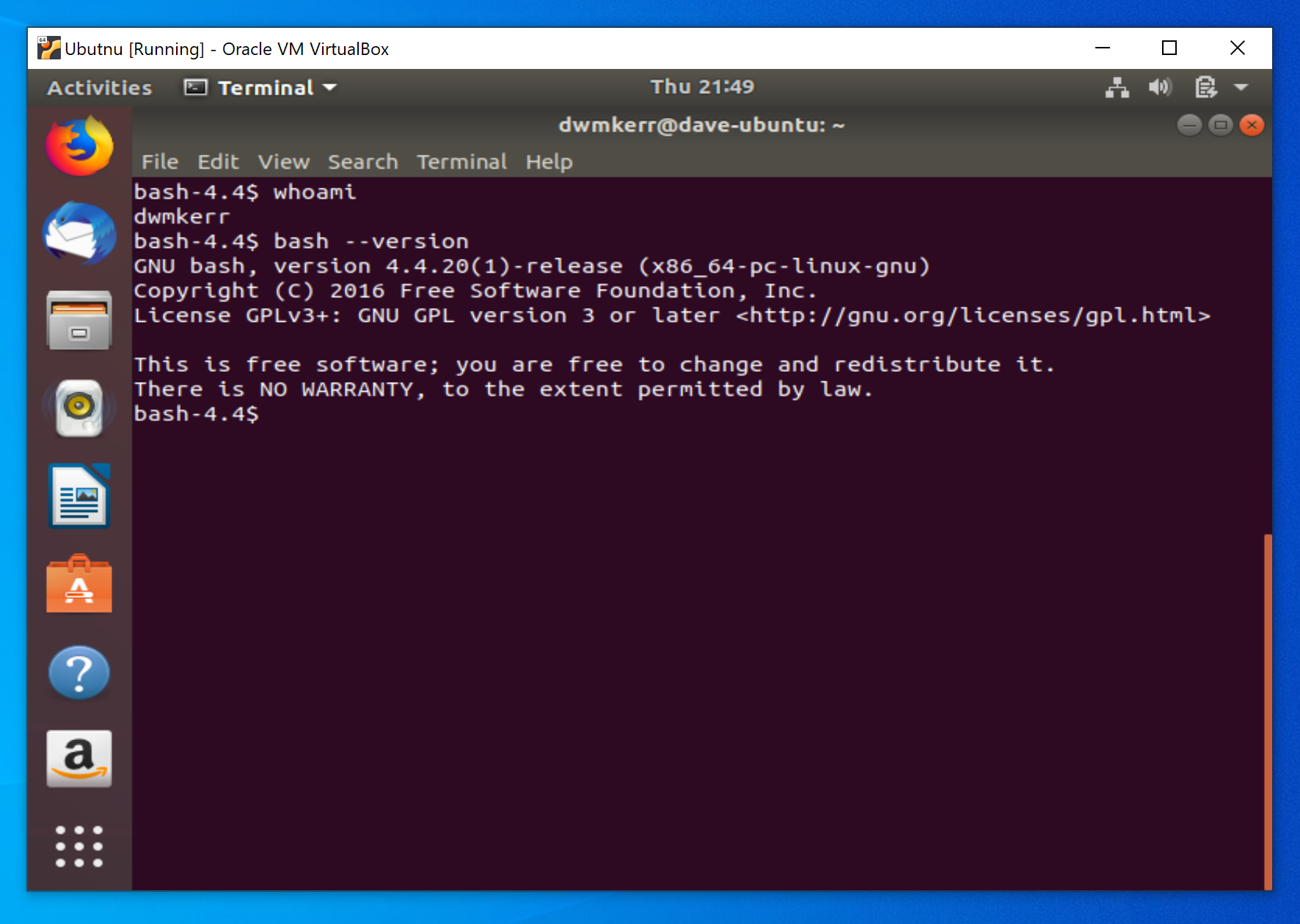 Screenshot: Ubuntu Installation